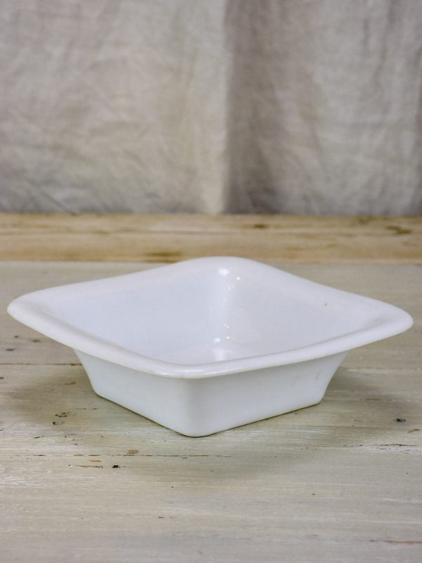 Antique white porcelain square bowl Cheap