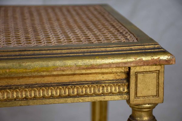 Late 19th Century Louis XVI cane bench Supply