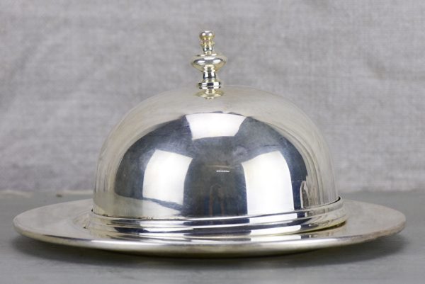 Antique French Meurgey silver plate butter dish Sale