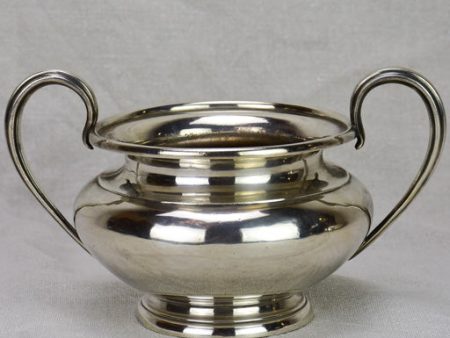 19th Century English sugar bowl - silver plate Elkington & Co 6  diameter For Cheap