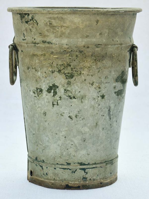 Rustic zinc French florist vase with handles 9¾  Online Hot Sale