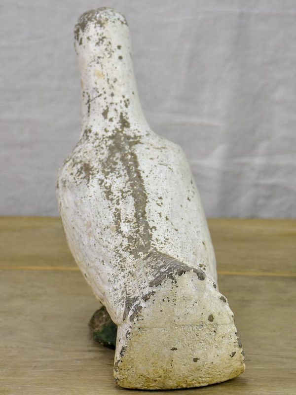 1960 s cement garden sculpture of a white dove Fashion