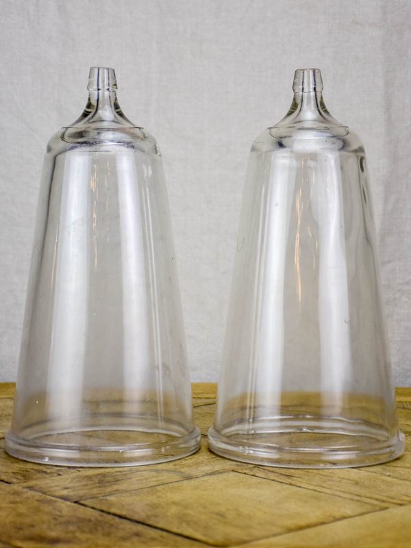 Pair of blown glass domes from the 1940 s - apothecary 13½  Cheap