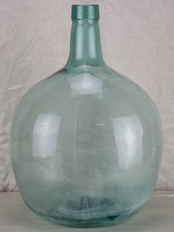 Antique French demijohn bottle - oval For Sale