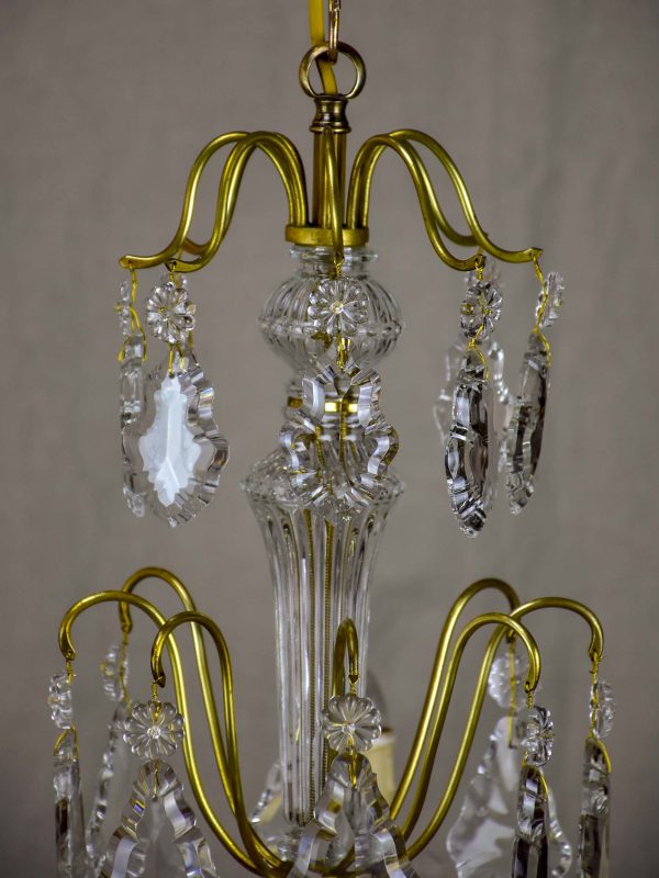 Antique French crystal chandelier - 8 lights Sale