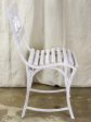 Set of nine antique French garden chairs - timber and iron Supply