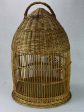 1950 s French cane birdcage with original photo 30¾  Sale