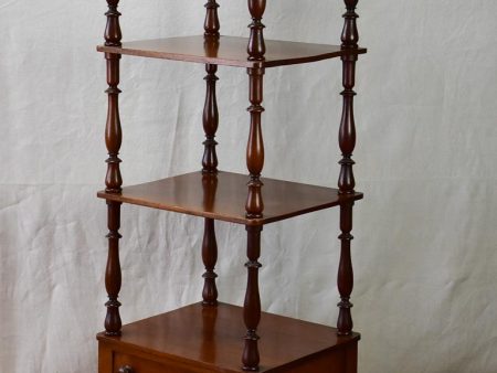 Tall 19th Century English open shelves on wheels 52  Sale