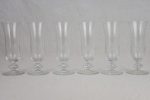 Collection of 6 antique French champagne flutes For Cheap