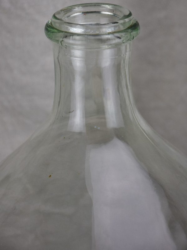 Large antique French demijohn bottle - clear Sale