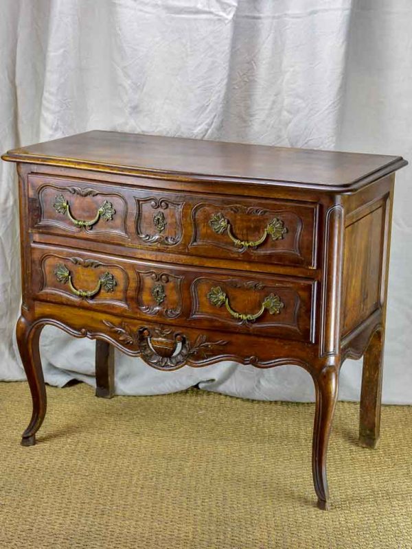 Mid Century French Provencal two drawer commode on Sale