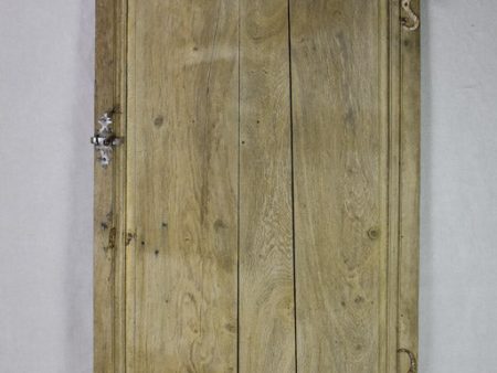 Salvage 19th Century French oak door with original hardware 34¾  x 68  Online Sale