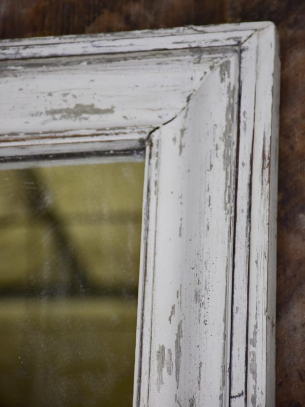 Very large 19th Century French mirror with white patina 67  x 43¼  For Discount