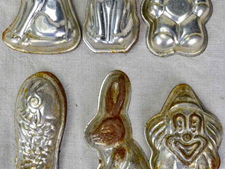 Collection of mid century chocolate molds - various shapes and animals Online Hot Sale