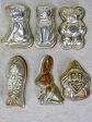 Collection of mid century chocolate molds - various shapes and animals Online Hot Sale