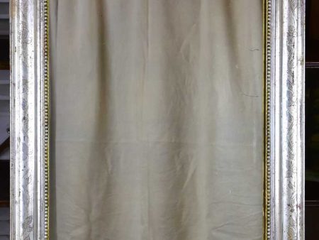 Antique French Louis Philippe mirror with silver frame 28  x 39 ½  For Cheap