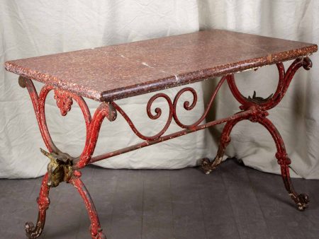 Antique French marble butcher s table Supply