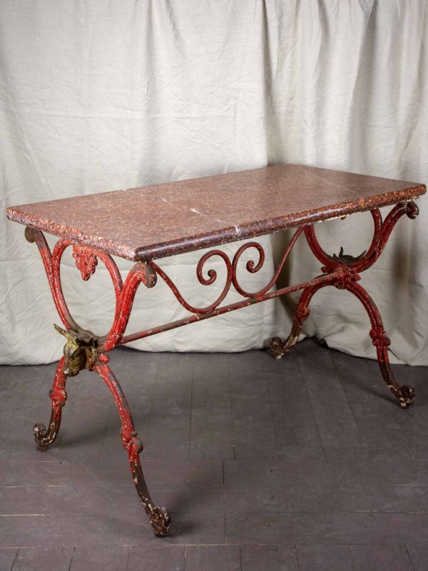 Antique French marble butcher s table Supply