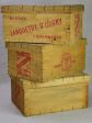 Lot of FIFTY butter and Camembert cheese packaging boxes - wooden For Cheap