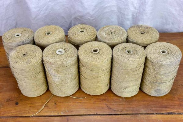 Collection of twenty large antique French twine spools For Discount