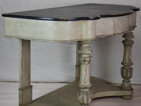 Napoleon III console table - black and grey patina 48  on Sale