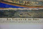 Antique Paul-Émile Pajot (1873-1929) Lighograph and pencil boat 26  x 19  Online Sale