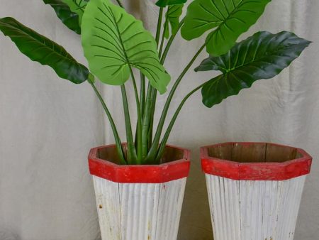 Pair of vintage French garden pot plant stands - 1950s Online Sale