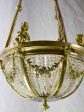 Pretty 19th Century chandelier with cherubs and crystal decorations 31½  x 15¾  Supply