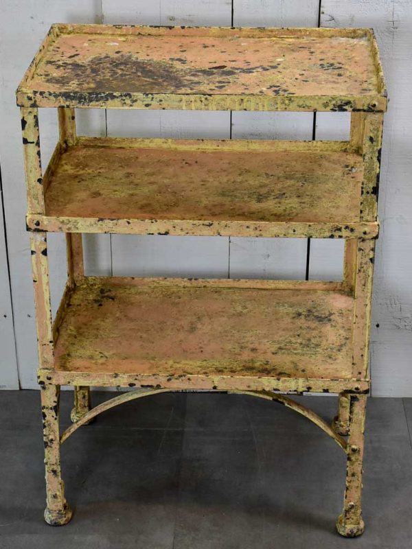 Antique French industrial shelving unit Online