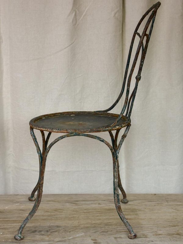 Antique French garden chair with branch - like back Hot on Sale