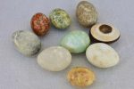 Collection of nine vintage alabaster eggs Hot on Sale