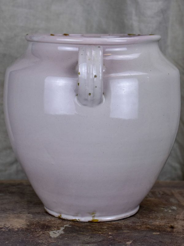 19th Century preserving pot with white glaze Fashion