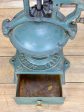 Early 20th Century Peugeot coffee mill - green cast iron Online now