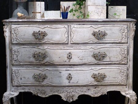 19th century grande commode with four drawers For Cheap