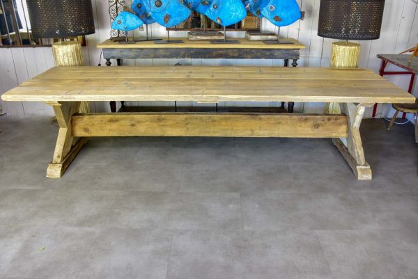 Very large French dining table made from salvaged timber 118½  x  38¼  Hot on Sale