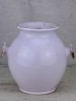 Antique French mustard pot with two handles - white Supply