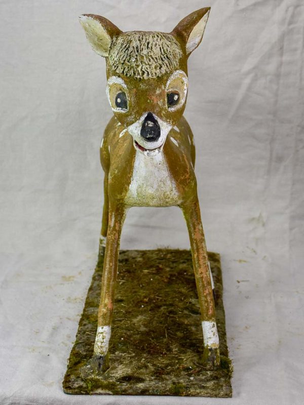 Mid century garden sculpture of Bambi 25¼  Sale