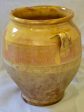 Antique French confit pot with blush apricot glaze  8¼  Fashion