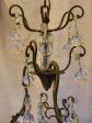 19th Century French chandelier with round pendants 26  For Sale