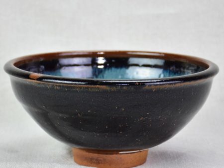 Vintage French sandstone bowl from La Borne 8¼  For Sale