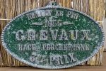 1955 French agricultural plaque - horse prize For Sale