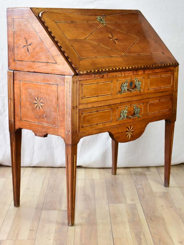 Superb 18th Century French marquetry secretaire desk 37½  Online