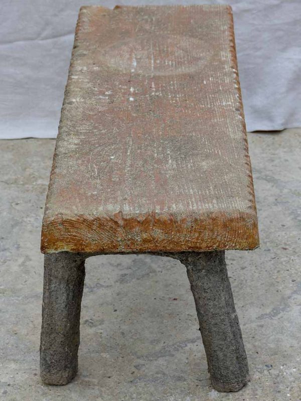 Early 20th Century faux bois garden bench Online now