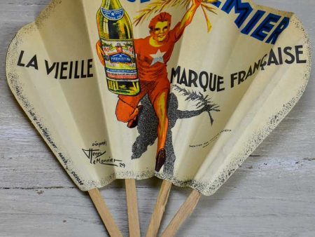 French paper fan from the 1950 s - Un premier For Sale