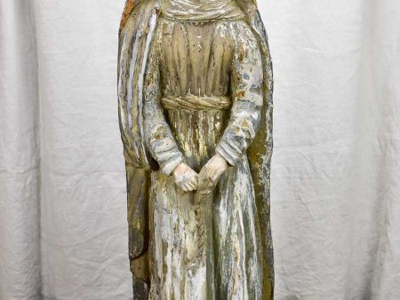 17th Century religious French sculpture of a nun For Cheap