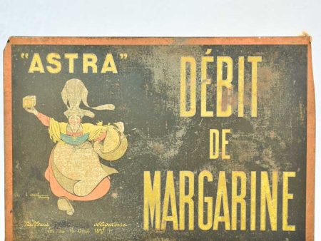 Astra margarine advertising panel - 1930 s 20½  x 14¼  Supply