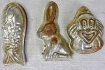 Collection of mid century chocolate molds - various shapes and animals Online Hot Sale