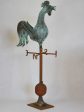 19th Century French weather-vane rooster - copper and iron 38¼  on Sale