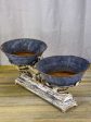 Antique French kitchen scales with zinc bowls Sale