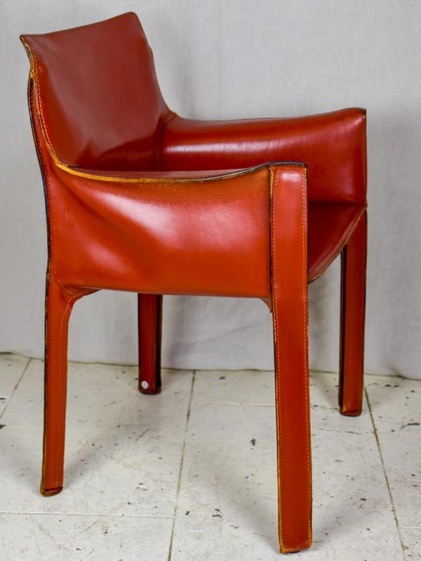 Vintage Bellini leather armchairs - 4 available Online